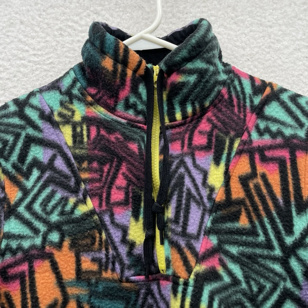 Empyre Jacket Mens Small S Tech Fleece Neon Graffiti Retro Y2K Skater Colorful - Picture 6 of 13